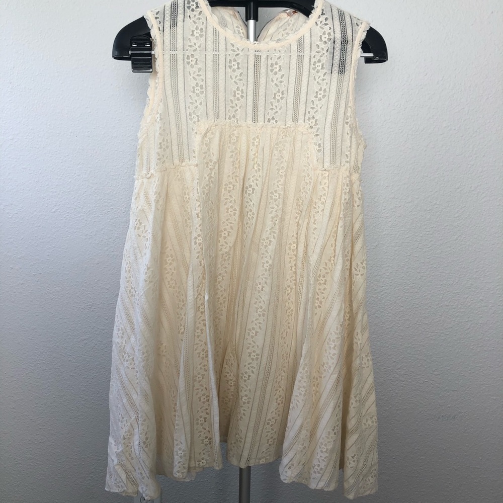 Free People Crochet Lace Swing Dress